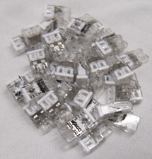 Wago Steckklemmen 50 Stück 2 x 1,5 2273-202 Lüsterklemme Verbinder Kabel Abzwei