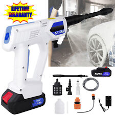 Akku Hochdruckreiniger Auto Mobiler Druckreiniger Spritzpistole Garten Wasser 