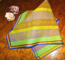 Exkl. Vintage Designer Tuch  Michiko Koshino London 44x44 cm Cotton chice Farben