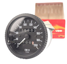 VDO Kombi Tacho NOS 80mm 200km/h Nacht Design Night Dial f. Audi Rallye Quattro