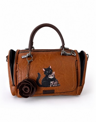 Damen handtasche braun - handtasche,