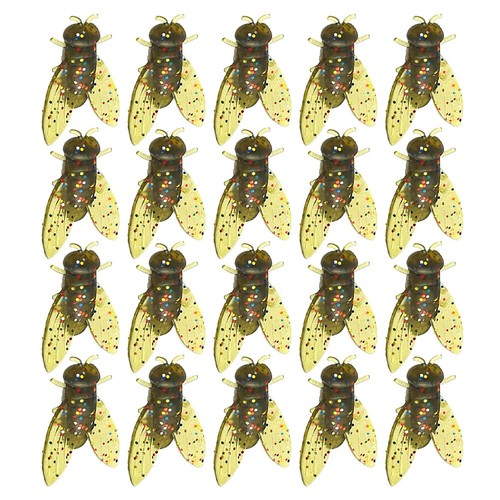 20tlg angeln fliegen soft bait - fliegen,