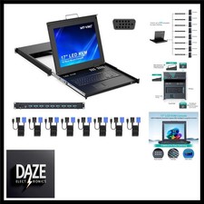 1U 17 Zoll LCD KVM Konsole 8