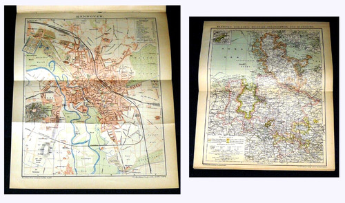 Hannover stadtplan landkarte - hannover, &