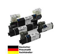Pneumatikventil 3/2- 5/2- 5/3- Wege-Ventil 12 V - 24 V - 230 V - CNCTEC ECO-Line