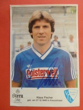 Klaus Fischer - VfL Bochum 1984 / 1985 original signiert (Stern Pils Werbung)