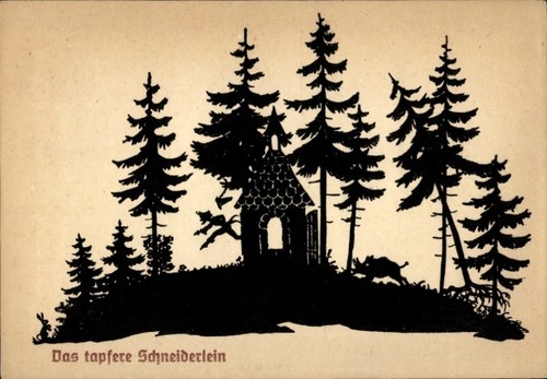 Scherenschnitt märchen das - märchen,