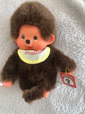 Monchichi Sekiguchi 1974-1999 Plüschfigur Plüschtier Etikett 17,5 cm groß