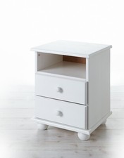 ANGEBOT Nachtkommode Nachttisch "Pascal " B-WARE Kiefer massiv weiß