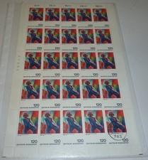 BRD Bogen 1974 Maler Ernst Ludwig Kirchner mit Abart "verkürztes T" Mi.-Nr. 823