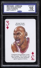 Michael Jordan 2022 Hero Decks Michigan Three of Diamonds CCG 10