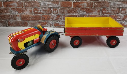 Ddr holztraktor mit - mit, anhänger