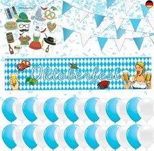 XXL Bayrische Wiesn Deko Dekoration Set für Ihr Oktoberfest Dahoam mit mehr als 