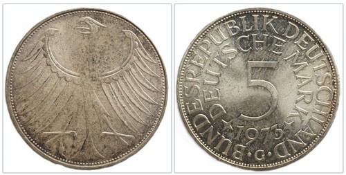 Brd deutsche mark 1973 g - deutsche,