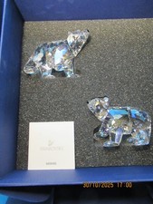 Swarovski Crystal Polar bear Cubs Figuren in Original Box #1079156