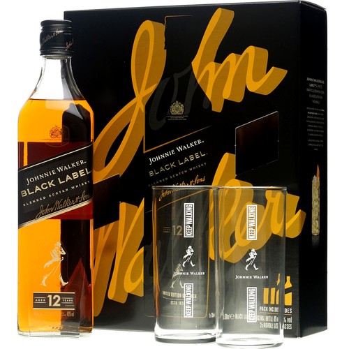 Johnnie walker black - black, label