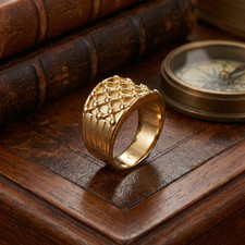 18K vergoldeter fünfreihiger