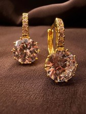 18K vergoldete Zirkon Huggie