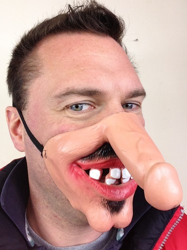 Halbe gesichtsmaske lustig - halbe,