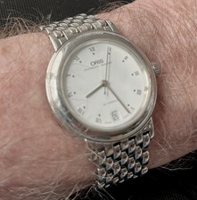 ✅ ORIS 7455 Automatic Stahl Armbanduhr Unissex Herren Damen HAU DAU  ✅