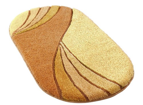 Badematte gelb braun - badematte, gelb-braun