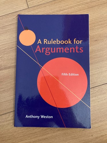Rulebook for arguments von - a,