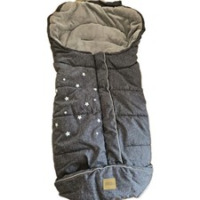 Fußsack Fillikid grau mit  Sternen Wagensack Baby Kleinkind sehr guter Zustand 
