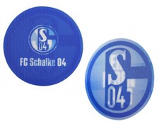 FC Schalke 04 Aufkleber Lentikular blau 6 cm - Classic - S04 Autoaufkleber mit W