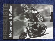 Aprilia Preisliste 7.2008 SR 50 Street R Factory RS 125 Replica Pegaso RSV 1000R