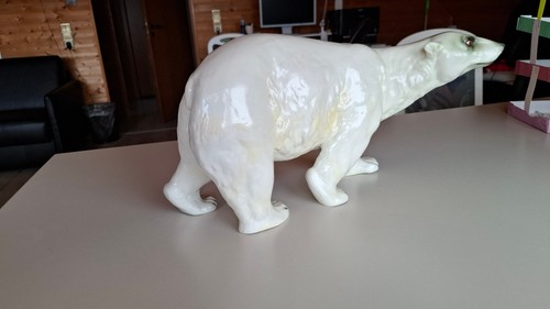 Große antike eisbär - große, eisbär-skulptur