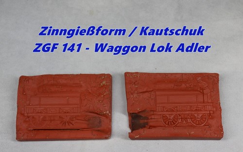 Zinngießform waggon lok - -,