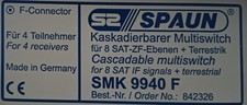 Spaun Kaskadierbarer Multiswitch SMK 9940 F