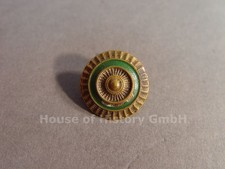 147856: SACHSEN Schirmmützen Kokarde für Offiziere aus Buntmetall weiß/grün/weiß