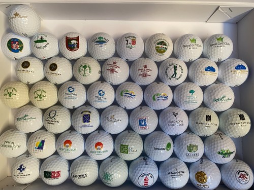 Golf bälle mit - bälle, clublogo