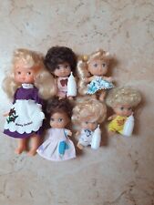 6 ältere Puppen für Puppenstube 14,5cm und 7,5cm groß, Beine beweglich