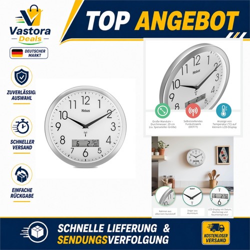 Mebus funk wanduhr - mebus, 30