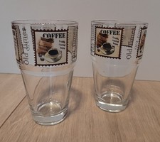 2 Latte Macchiato/Kaffe Gläser - NANA - 14cm