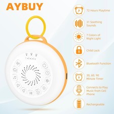 White Noise Machine Baby, Tragbares Gerät mit Weißem Rauschen, Baby-Schlafhilfe