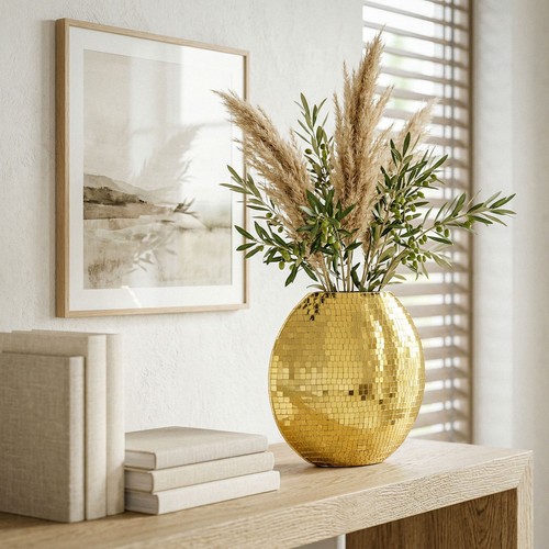 Vase tischvase 40cm - vase, metall