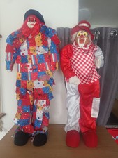 2 XXL Clown Dekofiguren