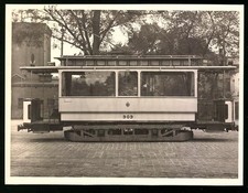 Fotografie Leipzig, Straßenbahn-Triebwagen Nr. 909 