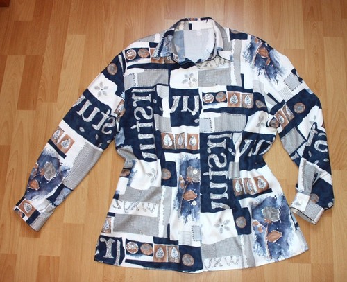 Langarmige hemdbluse - hemdbluse, 44