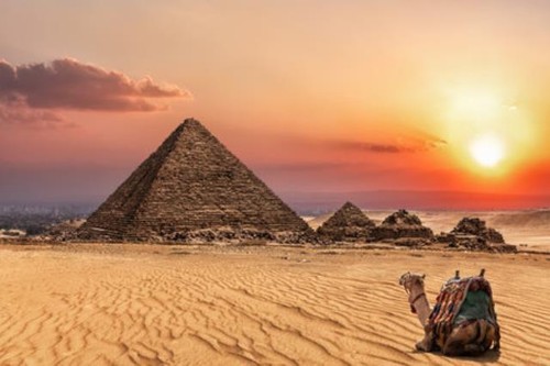 Wandbild die pyramide - die,
