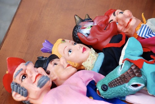 Sammlung puppen kasperle - puppen,