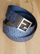 FENDI, Wendegürtel, Ledergürtel, 100 cm, Braun, Schwarz