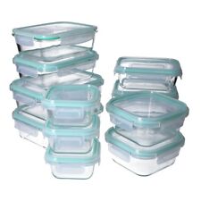 6-24tlg Glas Frischhaltedosen Set Klick-Deckel Auflaufform Behälter Lunchbox