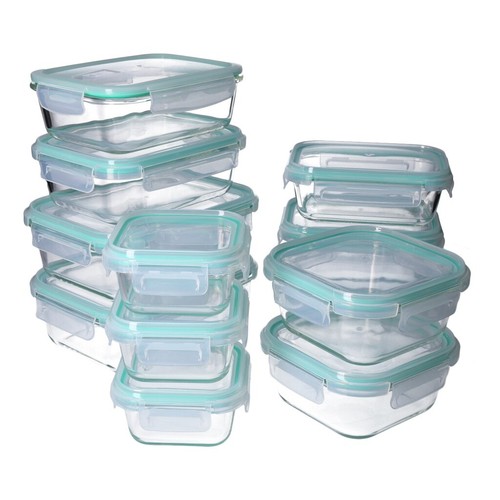 24tlg glas frischhaltedosen - glas,