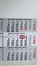 3 Monatskalender 2026 mit