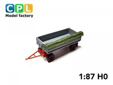 HW 80.11 ND Kippaufbau offene Plane grau rot 1:87 H0 DDR LPG 