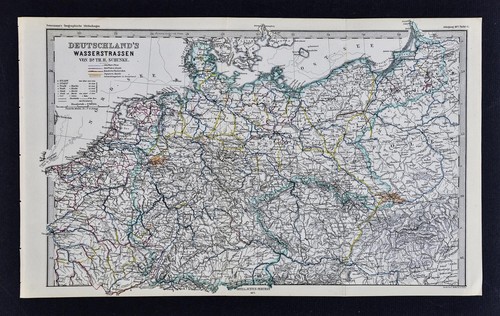 1877 petermann map europe - -,